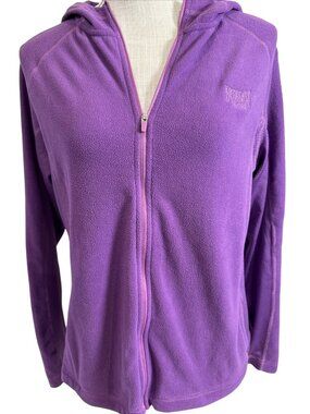 Everlast Sport Womens Purple Fleece Zip Hoodie Size L